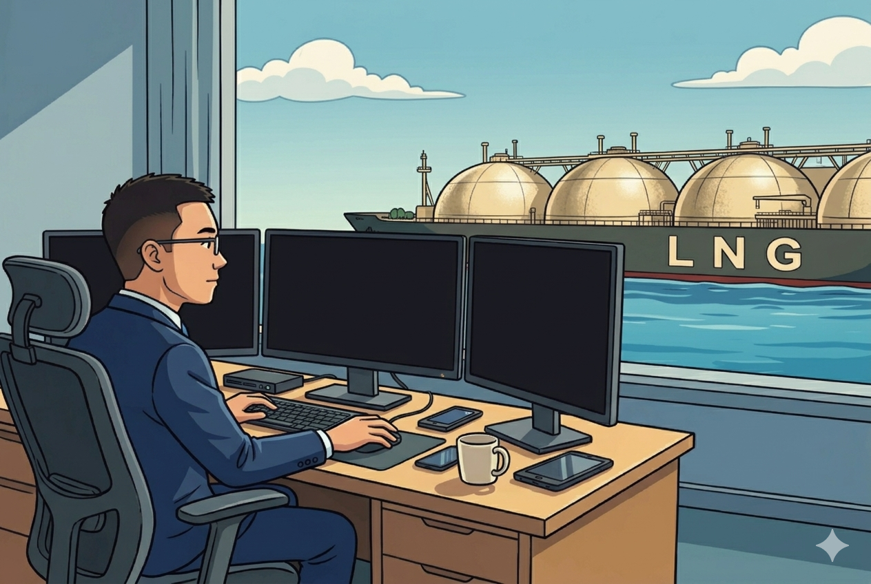 Experience in the energy commodities trading industry